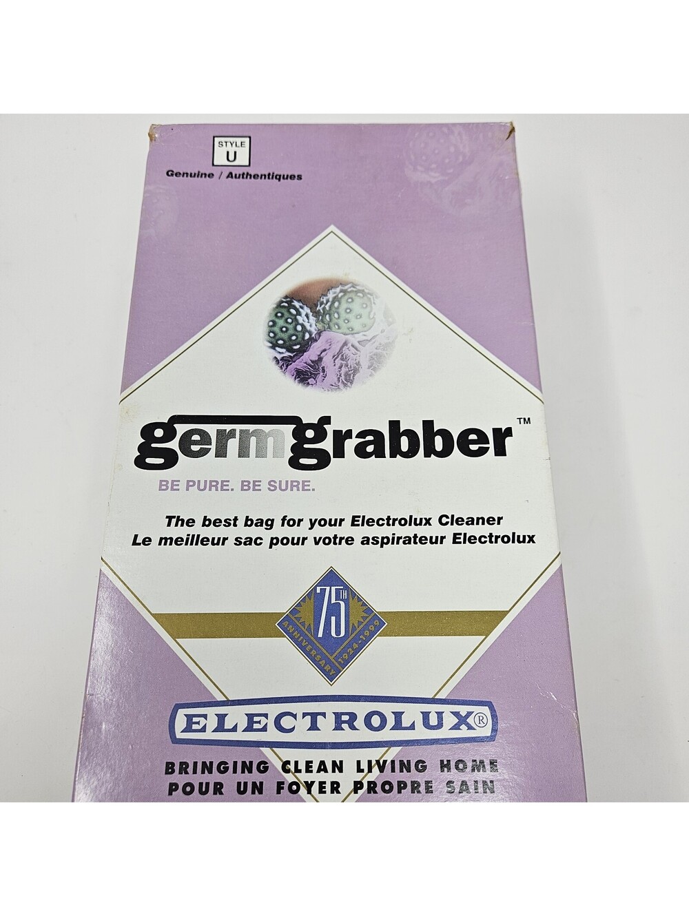 Electrolux Vacuum Bags Style U Germ Grabber 23 Pack 4 Ply Genuine Vntg Open Box - Picture 1 of 5